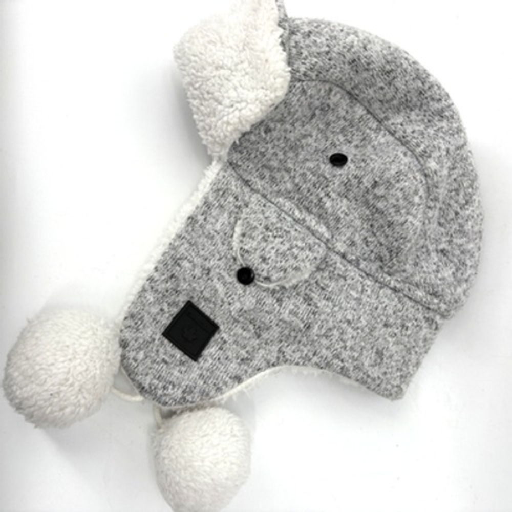 Canadiana Kootenay Fair Isle Merino Blend Knit Pom Kids‎ Beanie Hat